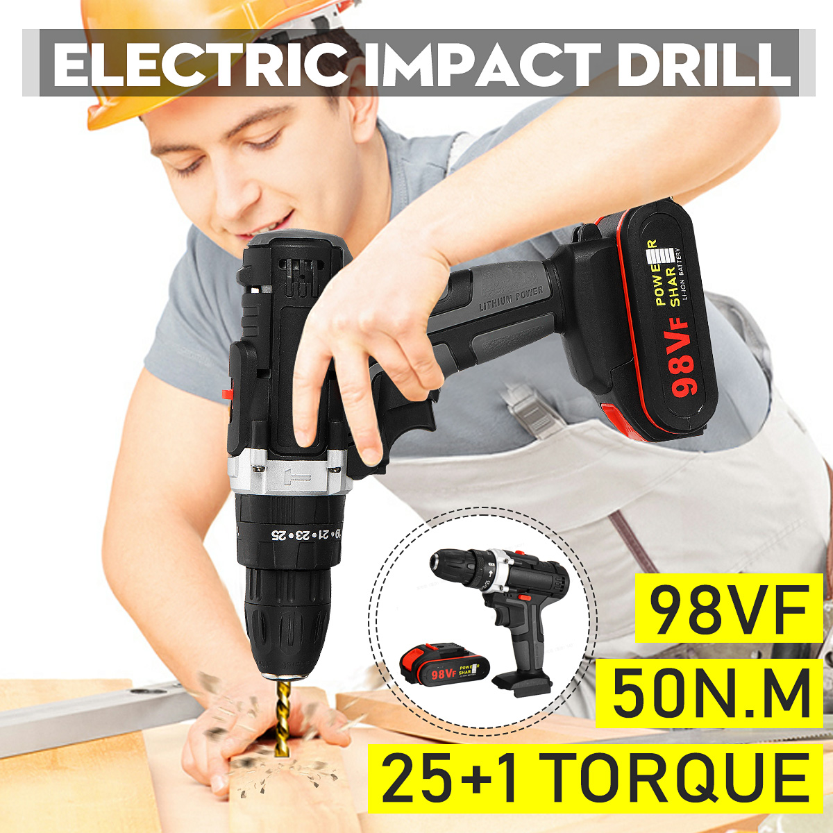 98VF-Cordless-Electric-Impact-Drill-Screwdriver-251-Torque-Rechargeable-Household-Screwdriver-1764622-2
