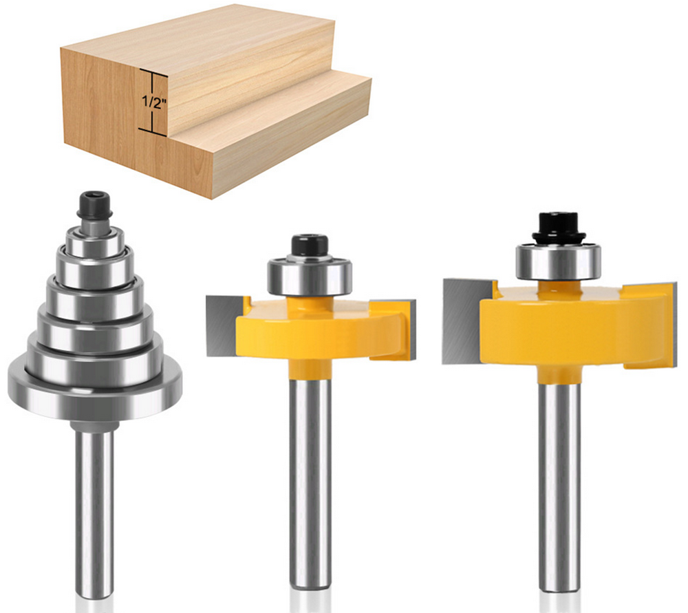 2Pcs-T-slot-Milling-Cutter--Bearing-14quot-12quot-6mm-8mm-Woodworking-Tools-1935642-1
