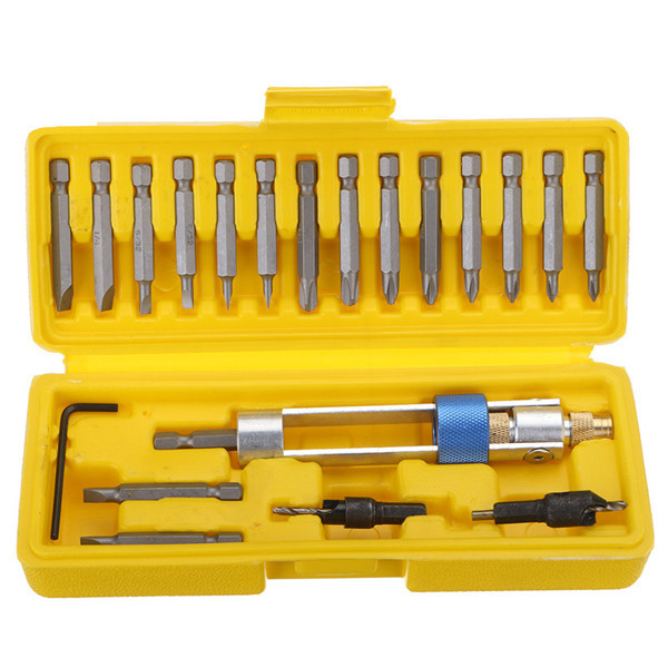 20pcs--14-Inch-Hex-Shank-Drill-Screwdriver-Bit-Driver-Swivel-Head-Quick-Change-Tool-1245136-2