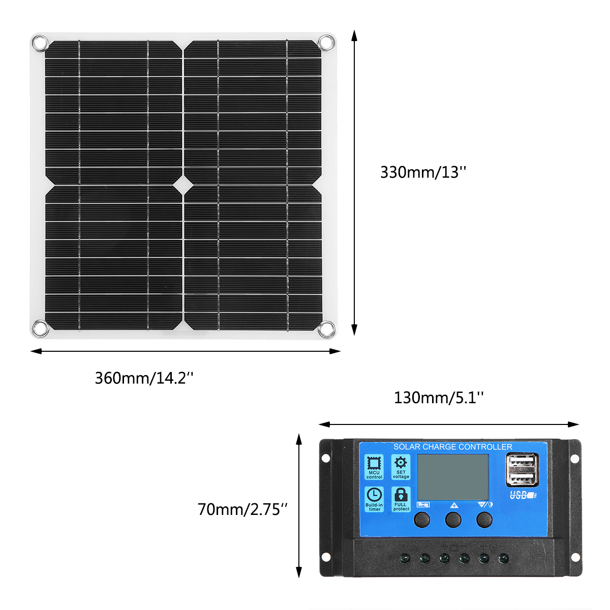 40W-Portable-Solar-Panel-Kit-Battery-Charger-Controller-Waterproof-For-Camping-Traveling-1830191-8