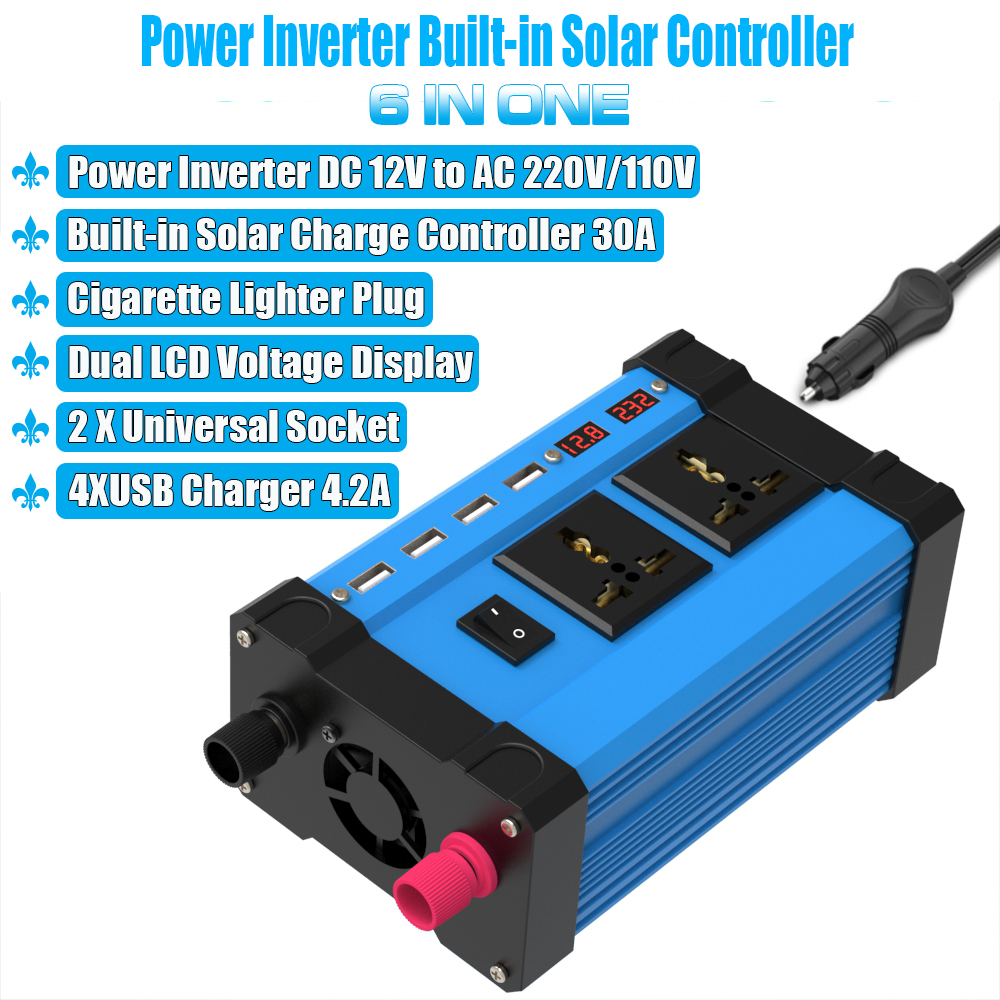 LEORY-Solar-Power-Generation-System-Dual-USB-30W-Solar-Panel--4000W-Power-Inverter-DC-12V-to-AC-220V-1868738-11