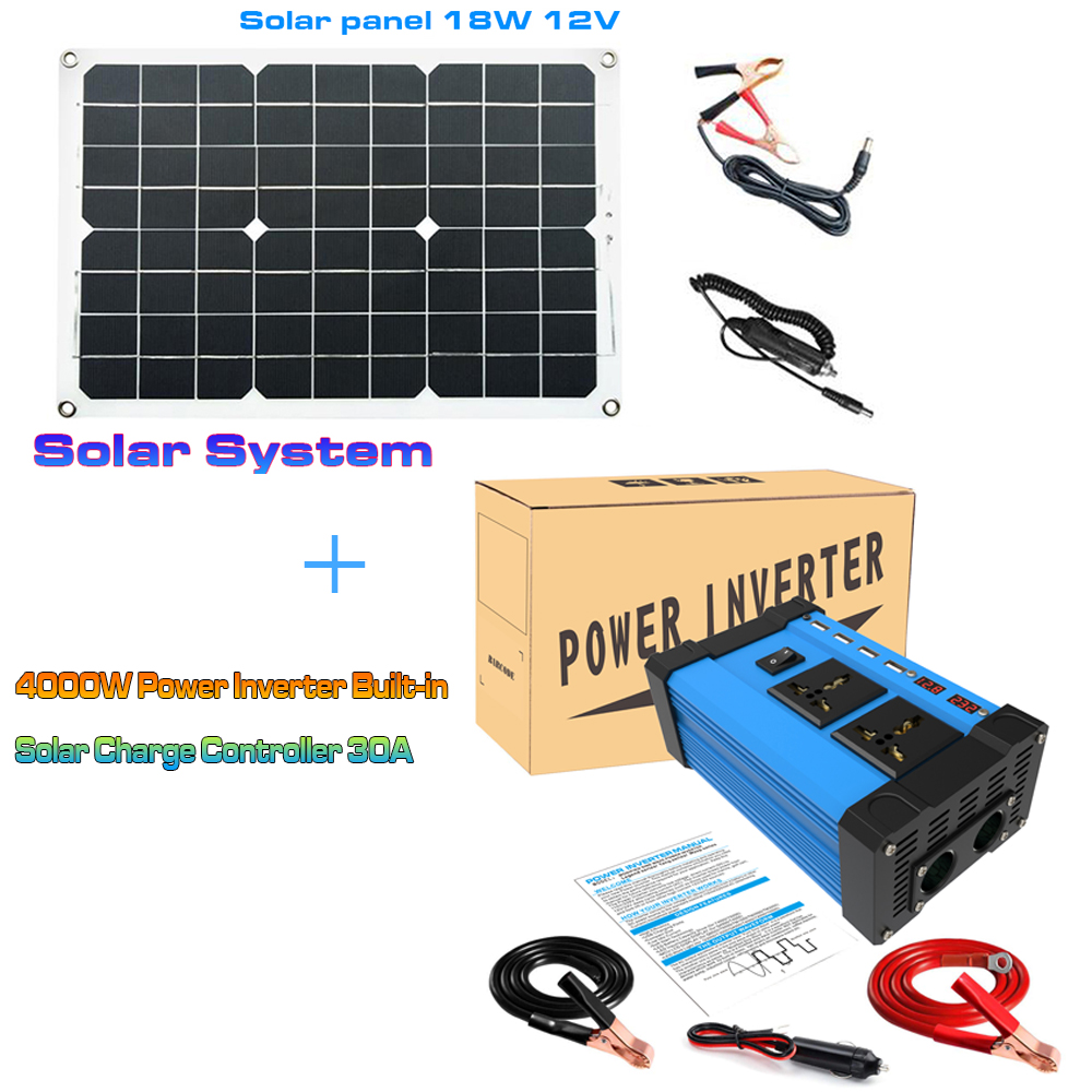 LEORY-Solar-Power-Generation-System-Dual-USB-30W-Solar-Panel--4000W-Power-Inverter-DC-12V-to-AC-220V-1868738-18