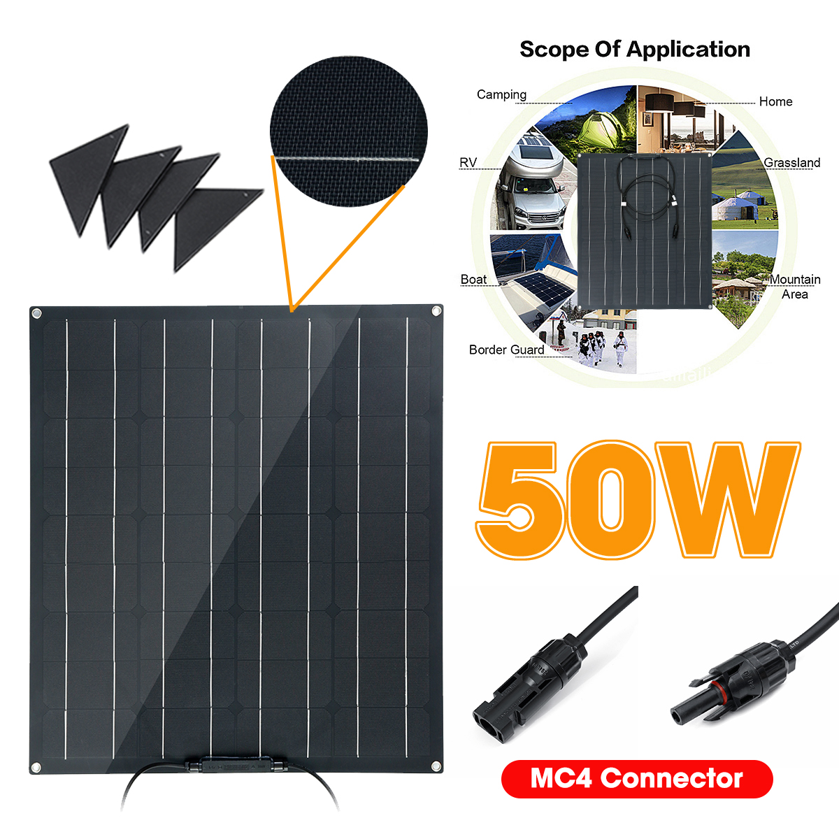 50W-Solar-Panel-Matte-Texture-Field-Vehicles-Emergency-Charger-WIth-4-Protective-Corners-1617028-3