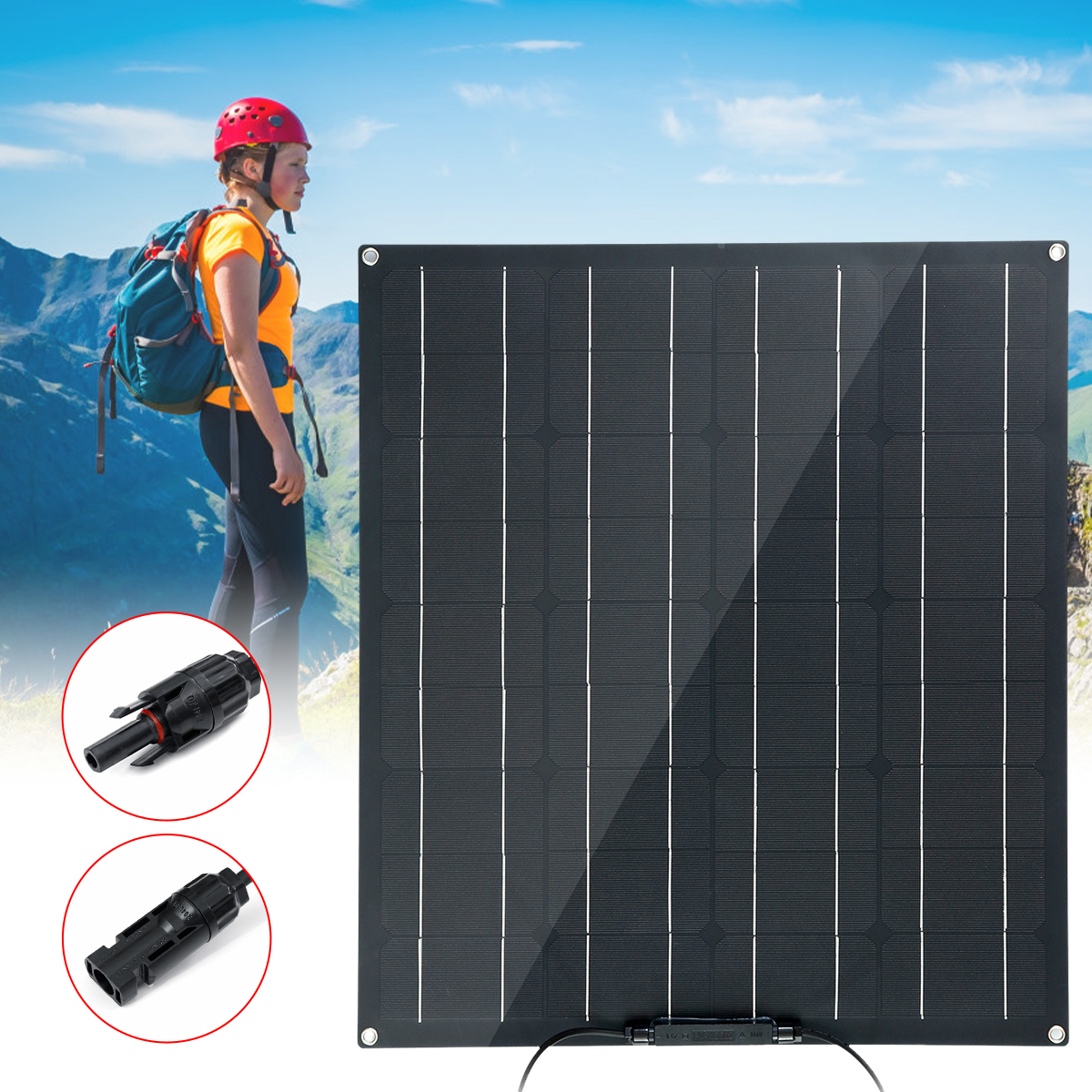 50W-Solar-Panel-Matte-Texture-Field-Vehicles-Emergency-Charger-WIth-4-Protective-Corners-1617028-7