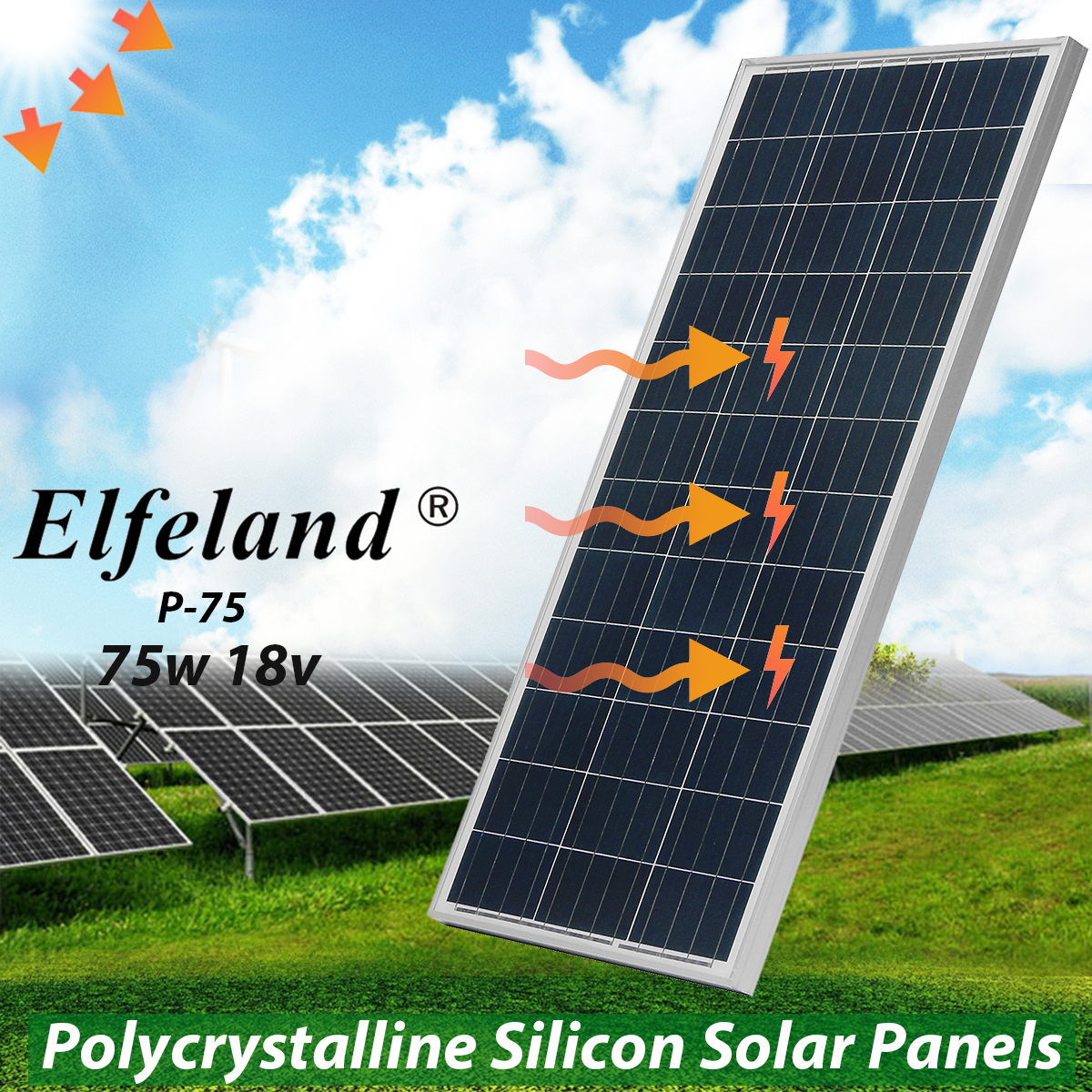 Elfeland-P-75-Polysilicon-Solar-Panel-75W-18V-1000X520X30mm-Solar-Power-Panel-1368914-2