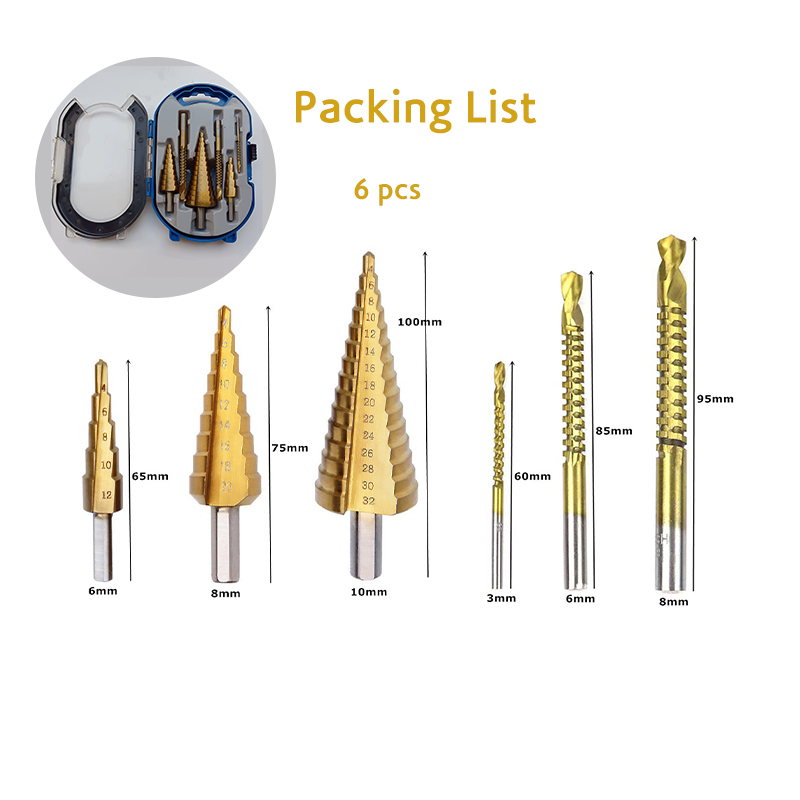 6PCS-Pagoda-Drill-Saw-Drill-Bit-Multi-function-Step-Drill-High-speed-Steel-Metal-Drilling-PVC-Plate--1962071-1