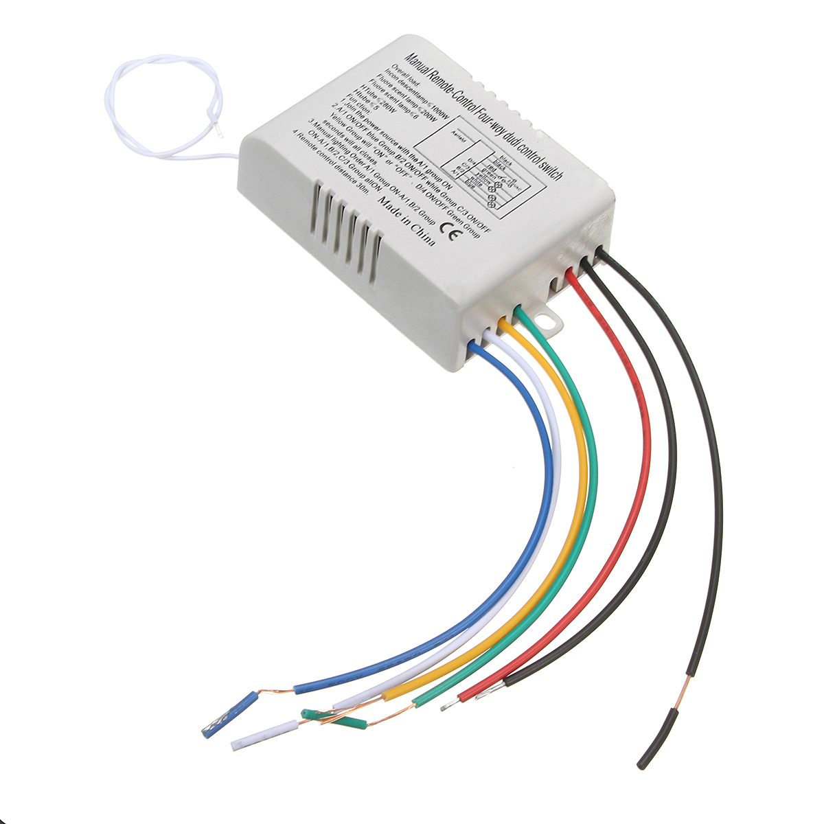 4-Channel-Wireless-Wall-Lamp-Switch-Splitter-Remote-Control-Receiver-Transmitter-1160207-2