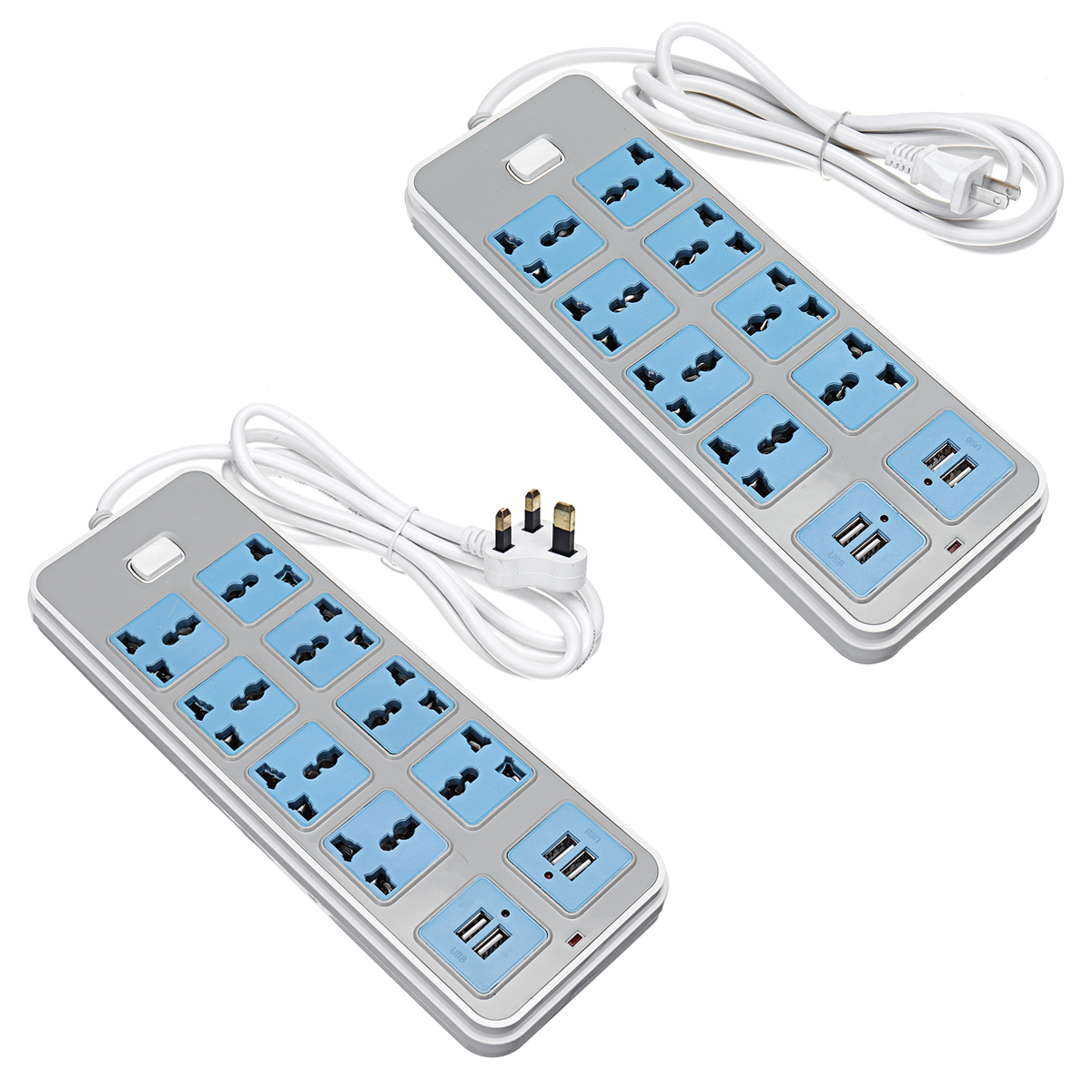 Electric-8-Socket-Outlet--4-USB-Extension-Power-Strip-USUK-Plug-66ft-Cord-1816410-8