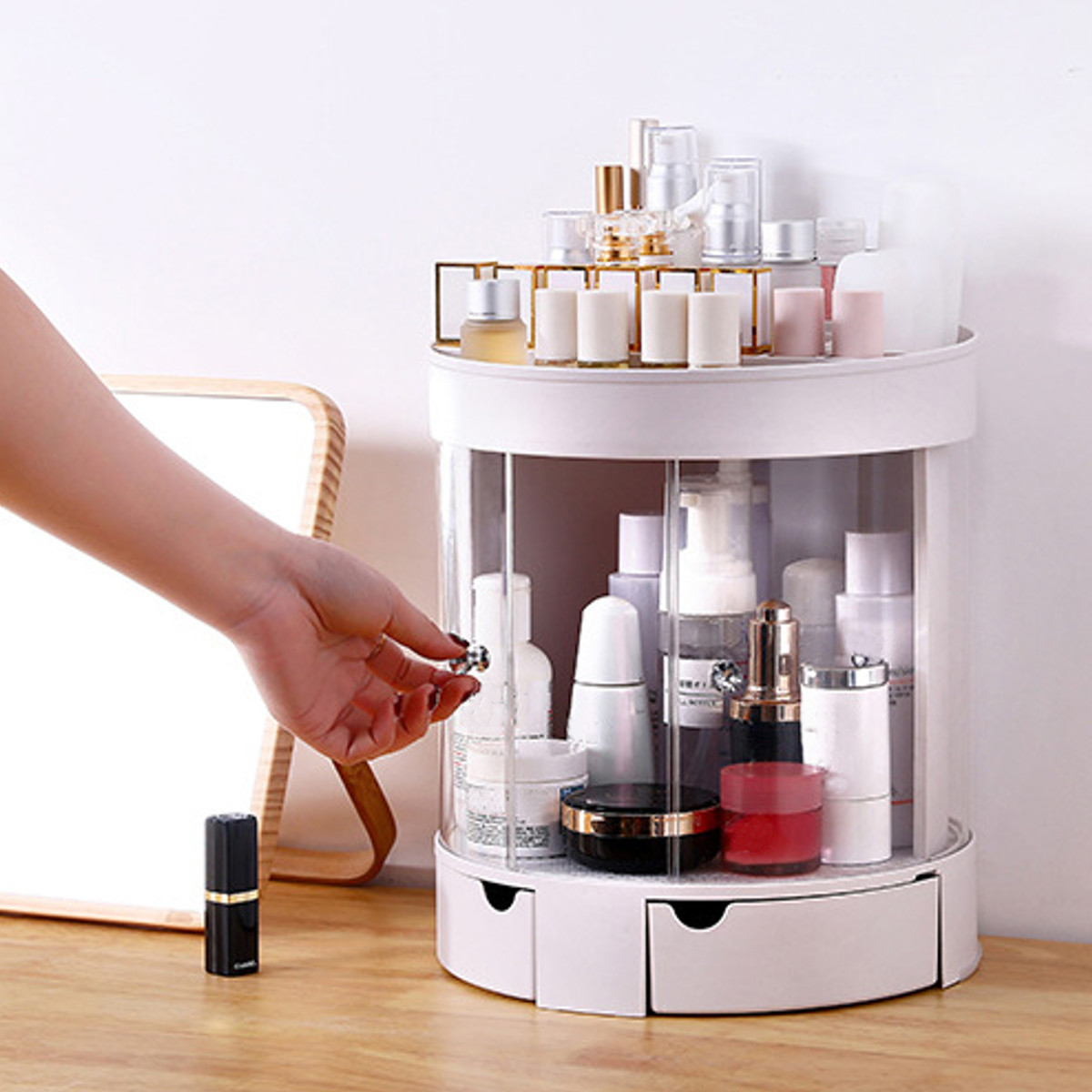 3-Layer-Transparent-Door-Desktop-Makeup-Cosmetic-Organizer-Storage-Bag-Drawer-1587256-8