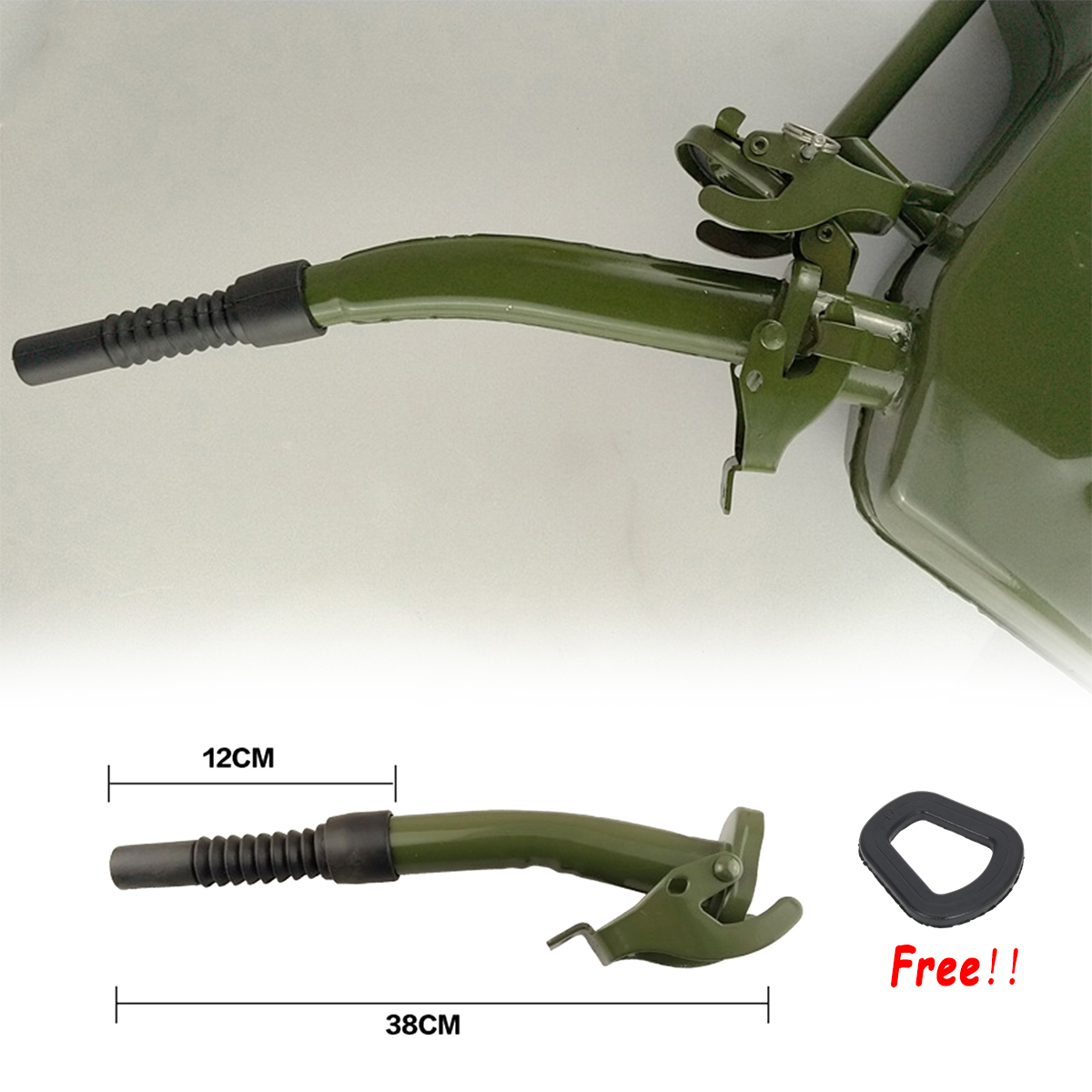 Black-Metal-Jerry-Can-Gas-Canister-Rubber-Nozzle-Spout-Military-Style-Clamp-20L-1600813-2