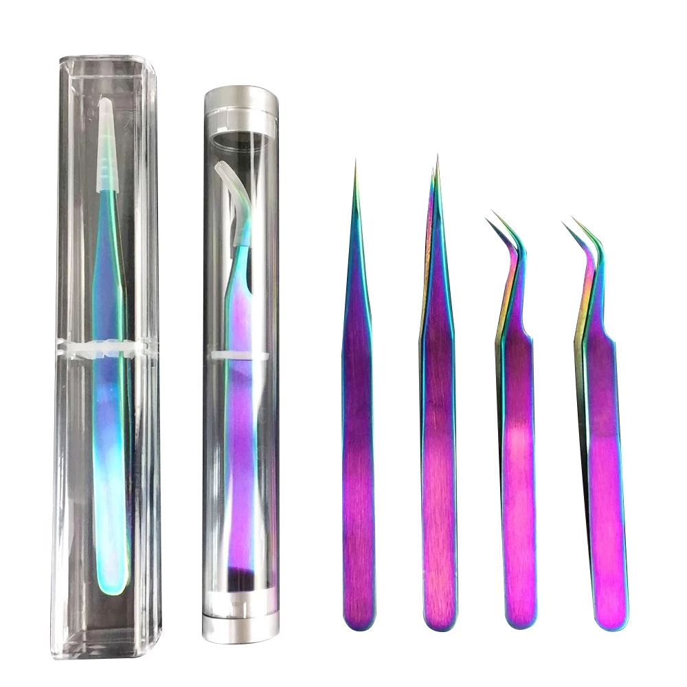 Multi-purpose-Precision-Industrial-Tweezers-Anti-static-Bent-Straight-Stainless-Steel-Coloured-Tweez-1834841-1