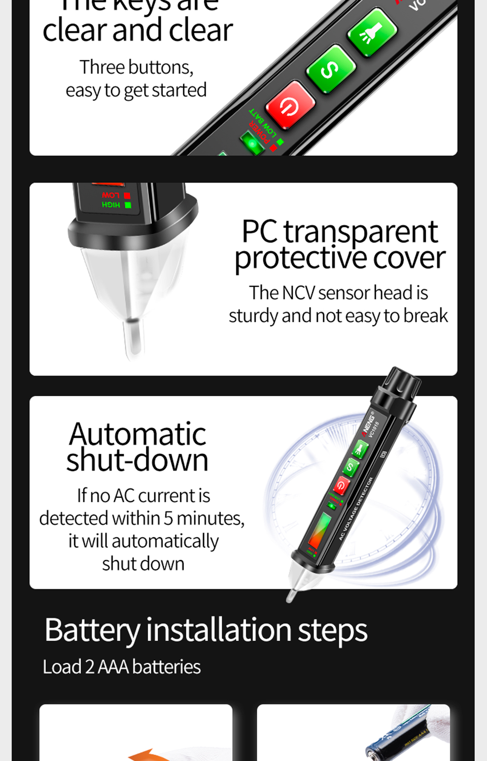 ANENG-VC1015-AC12-1000V-Smart-Non-Contact-Digital-AC-Voltage-Tester-Pen-Current-Electric-Sensor-Test-1923034-14