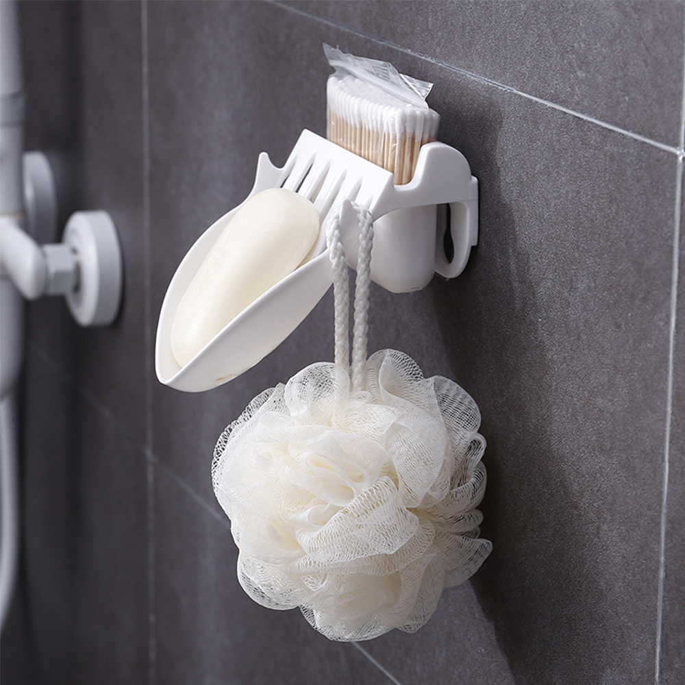 Non-Perforated-Double-Layer-Soap-Box-Strong-Non-Stick-Paste-Bathroom-Drain-Toilet-Wall-Mounted-Soap--1606095-3