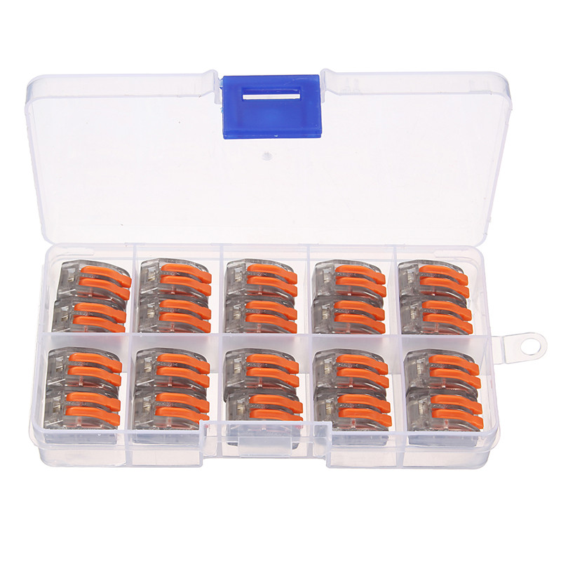 Excellwayreg-ET15-20Pcs-2-Pin-Spring-Terminal-Block-Electric-Cable-Wire-Connector-1129421-1