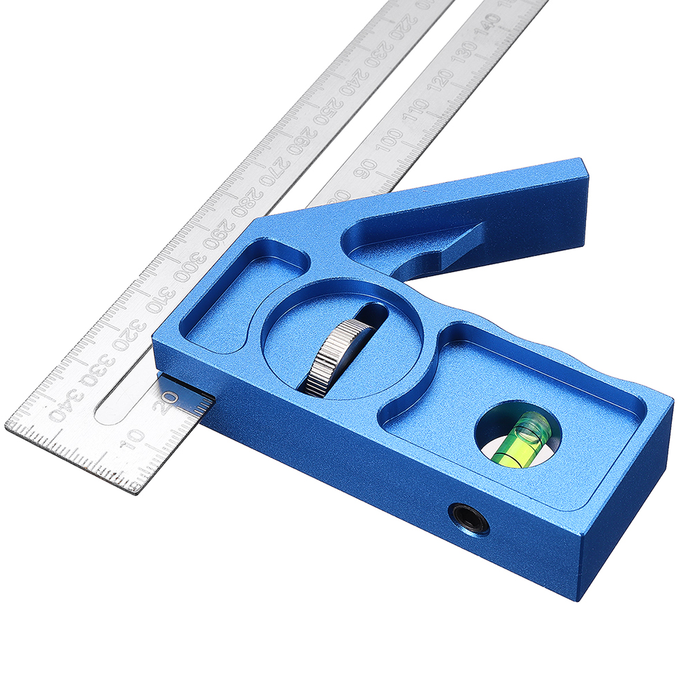 350mm-Adjustable-Angle-Ruler-45-Degree-90-Degree-Stopper-Metric-Scale-Aluminum-Alloy-Stainless-Steel-1873929-7