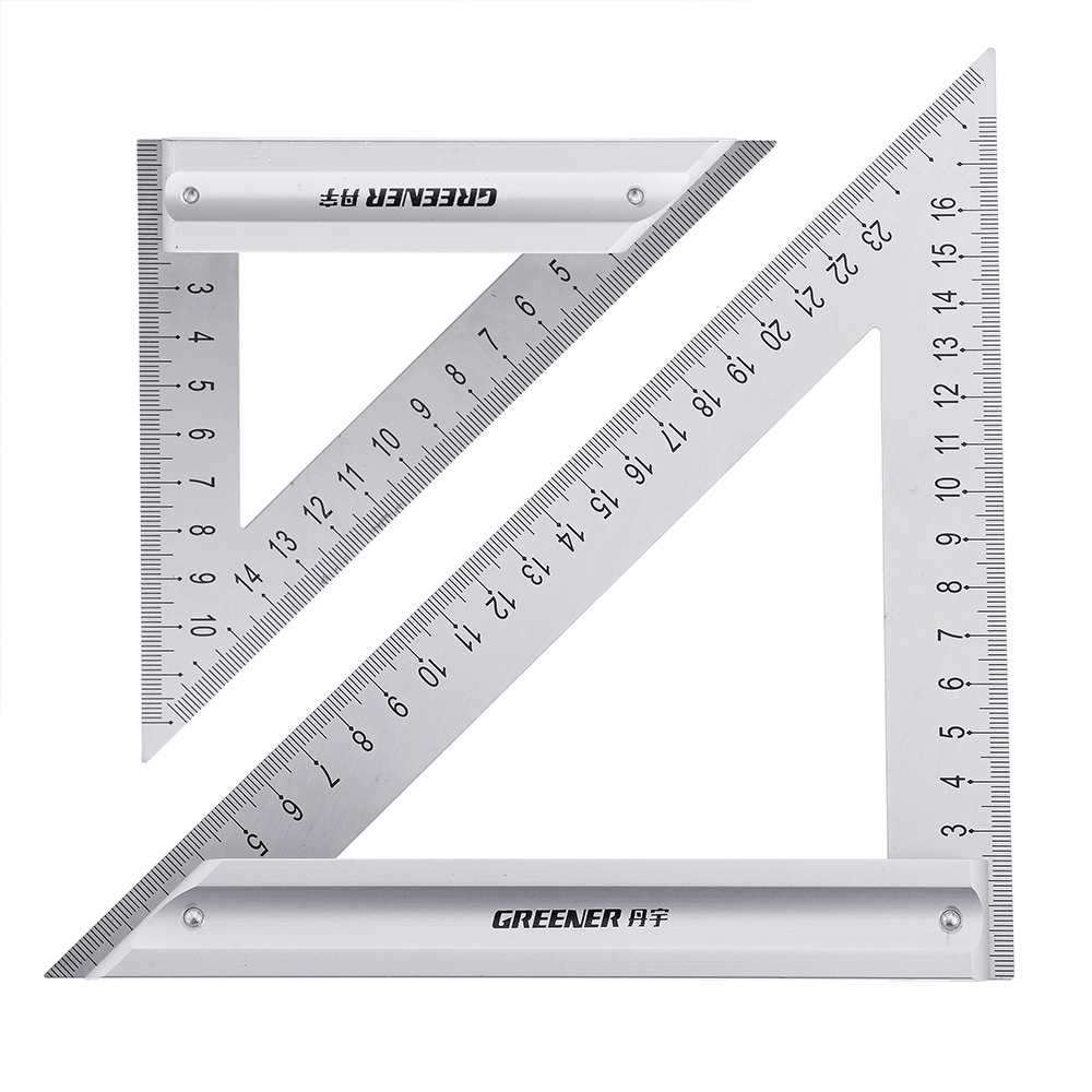 Drillpro-120180mm-Metric-Triangle-Angle-Ruler-Stainless-Steel-Woodworking-Square-Layout-Tool-1601609-1