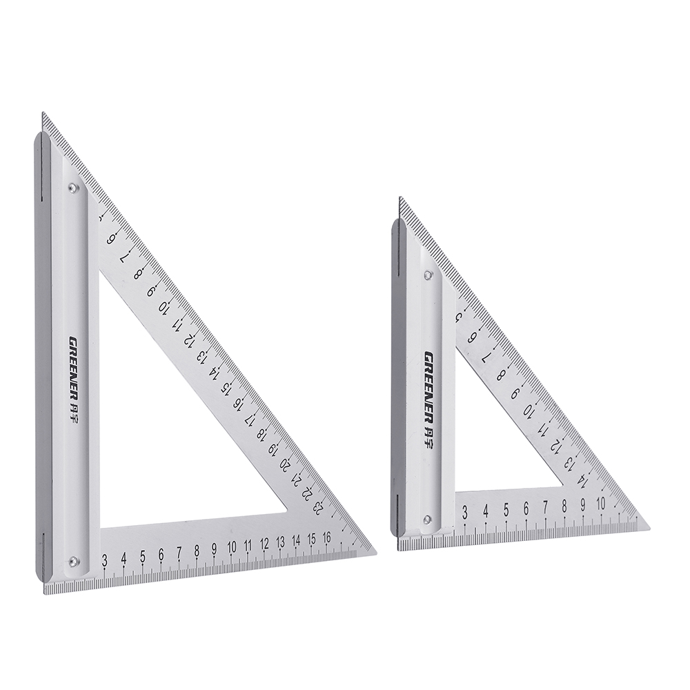 Drillpro-120180mm-Metric-Triangle-Angle-Ruler-Stainless-Steel-Woodworking-Square-Layout-Tool-1601609-2