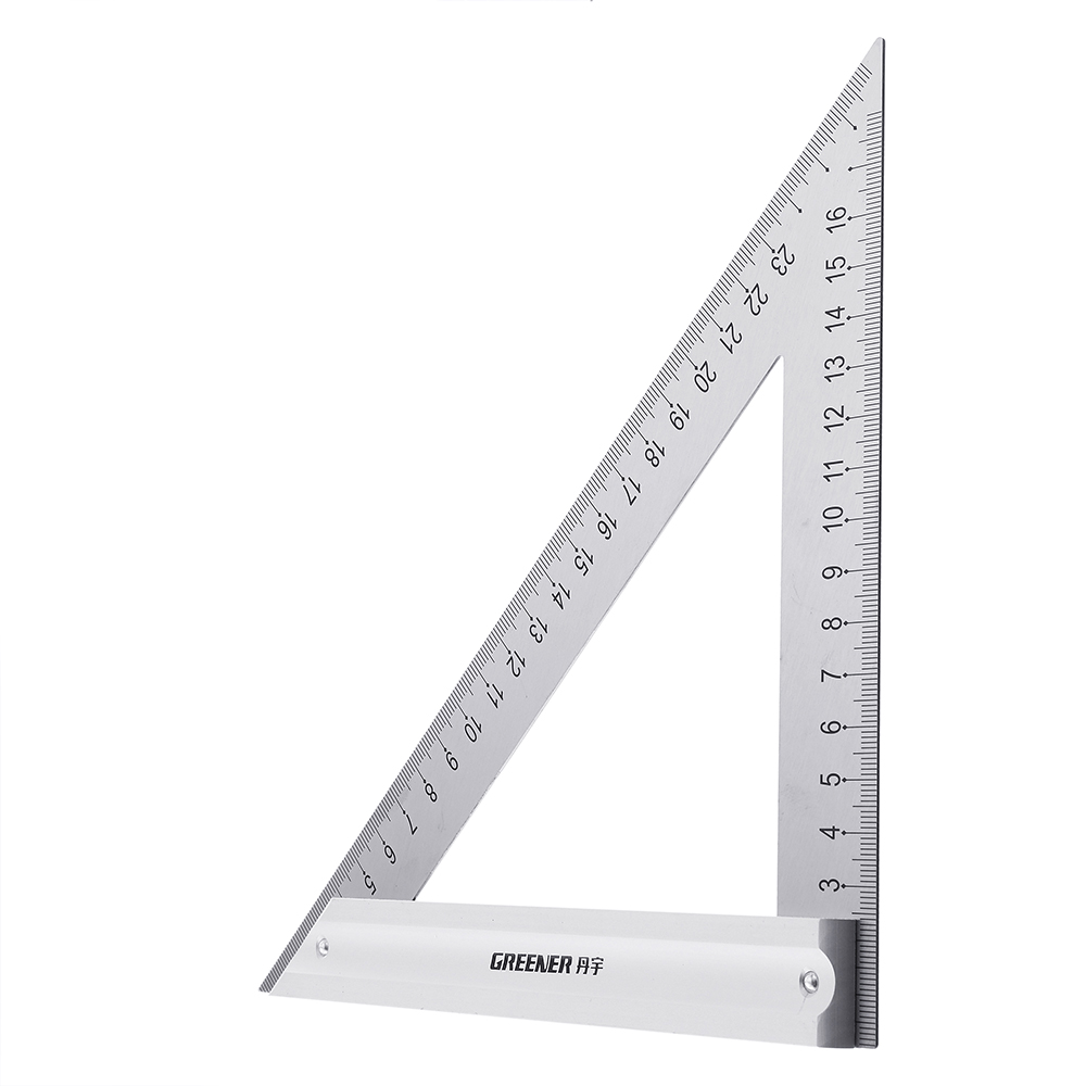Drillpro-120180mm-Metric-Triangle-Angle-Ruler-Stainless-Steel-Woodworking-Square-Layout-Tool-1601609-5