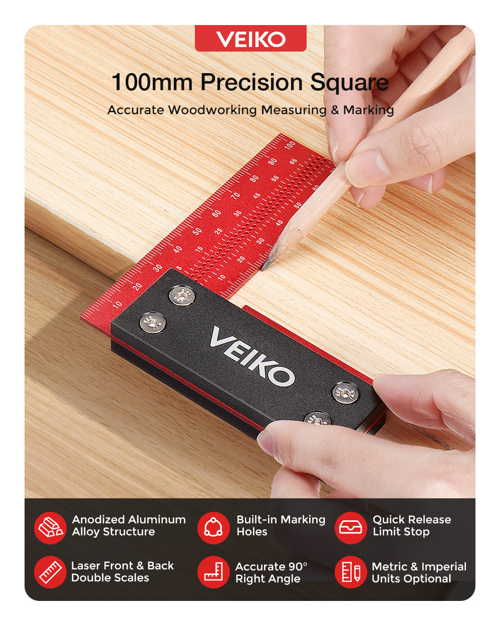 VEIKO-100mm4Inch-Aluminum-Alloy-Woodworking-Ruler-Precision-Square-Guaranteed-T-Speed-Measurements-R-1928717-1
