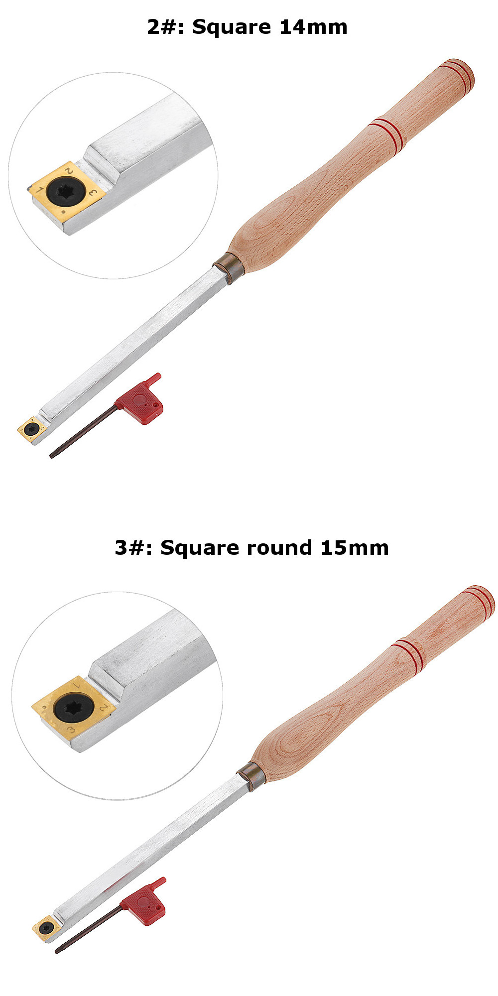 Drillpro-Wood-Turning-Tool-Wood-Handle-with-Titanium-Coated-Wood-Carbide-Insert-Cutter-Square-Shank--1453457-4