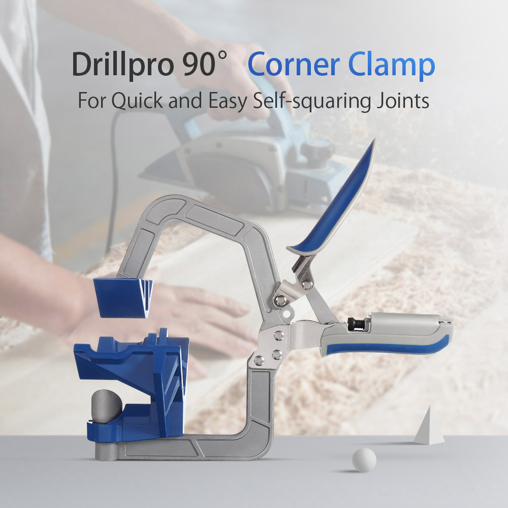 Drillpro-Auto-adjustable-90-Degree-Corner-Clamp-Face-Frame-Clamp-Woodworking-Clamp-1518177-1