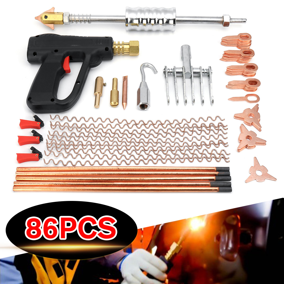 86Pcs-Dent-Puller-Kit-Car-Body-Dent-Spot-Repair-Device-Welder-Stud-Weld-Welding-Tools-Kit-1419058-2